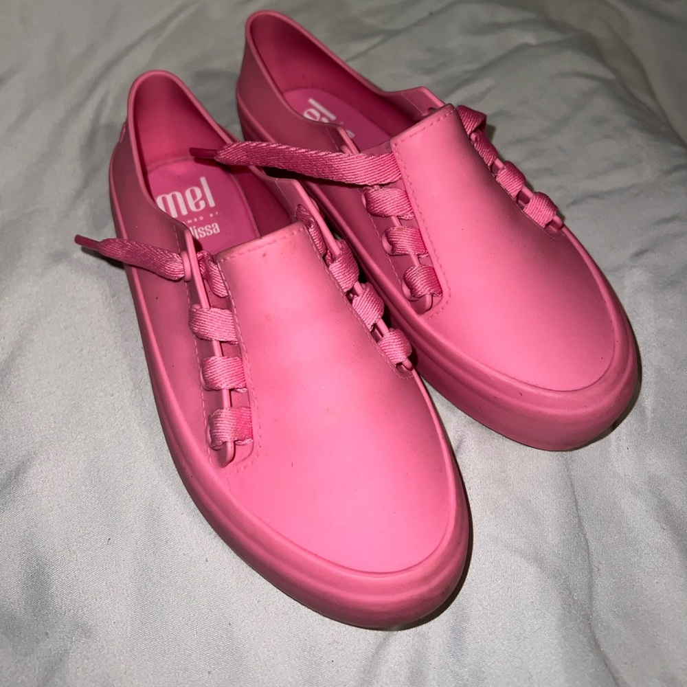 MELISSA Girl's Mel Ulitsa Sneaker, Pink, size 1